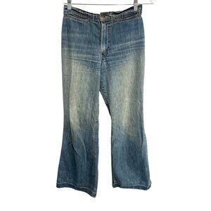 Vintage70s Levis Strauss & Co. Distressed Flared Jeans Light Wash
